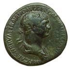 Romeinse Rijk. Trajan (98-117 n.Chr.). Sestertius (Fortuna)., Postzegels en Munten