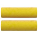 Fluweel Sierkussens Geel 2st - Tweedekansje! 15x50 OP=OP, Ophalen of Verzenden, Nieuw, Geel, Cilindervormig