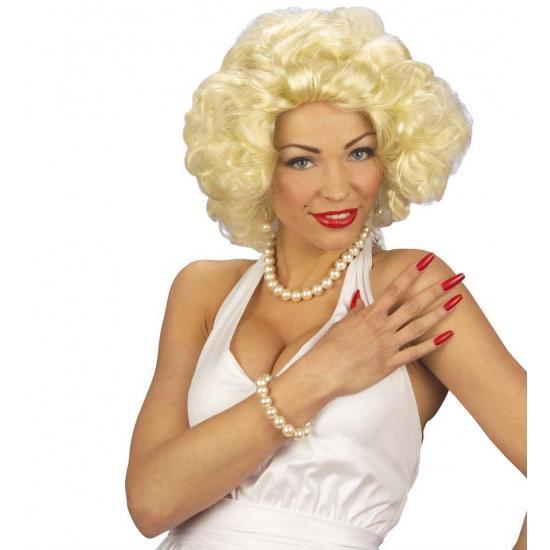 Marilyn Monroe carnaval pruik - Damespruiken, Hobby en Vrije tijd, Feestartikelen, Ophalen of Verzenden