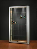 Luxe vitrinekast aluminium   118,6 cm met brede randen, Nieuw in verpakking