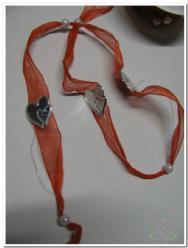 Lint Organza  metaalharten rood ROL Lint Organza m, Hobby en Vrije tijd, Knutselen, Nieuw, Ophalen of Verzenden