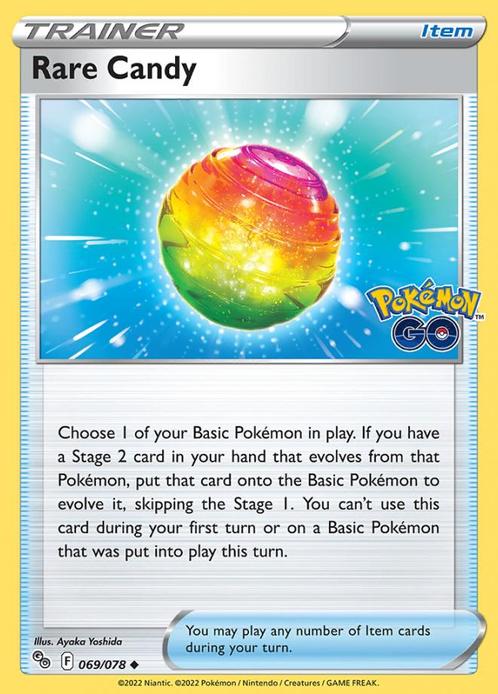 Rare Candy 069/078 Pokémon Go, Hobby en Vrije tijd, Verzamelkaartspellen | Pokémon, Losse kaart, Nieuw, Foil, Ophalen of Verzenden