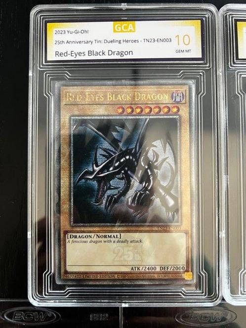 Konami - 8 Card - Yu-Gi-Oh! - Red-Eyes Black Dragon Graded, Verzamelen, Overige Verzamelen