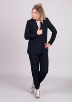 -50% Moss Copenhagen  Moss Copenhagen Donker krijtstreep pan, Verzenden, Nieuw, Blauw