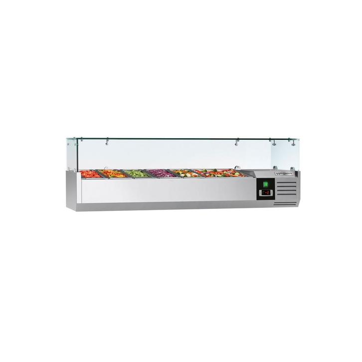 GGM Gastro | Opzetkoelvitrine PREMIUM - 1500x395mm - 6x GN |, Zakelijke goederen, Horeca | Food, Verzenden