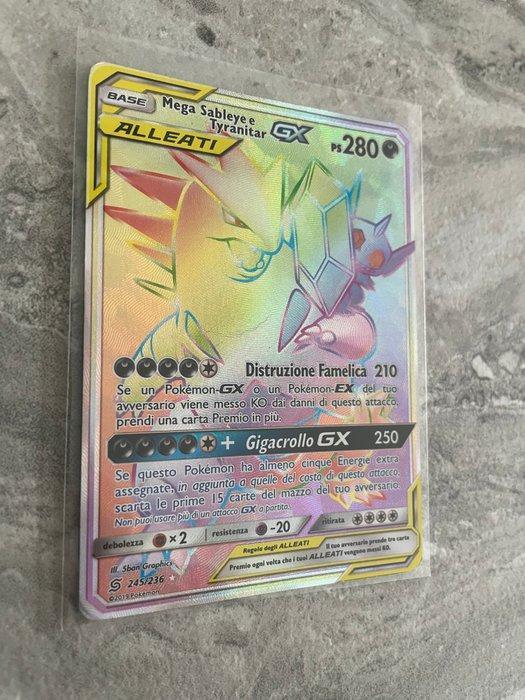 Pokémon - 1 Card - Mega Sableye & Tyranitar 245 - Sun & Moon, Hobby en Vrije tijd, Verzamelkaartspellen | Pokémon