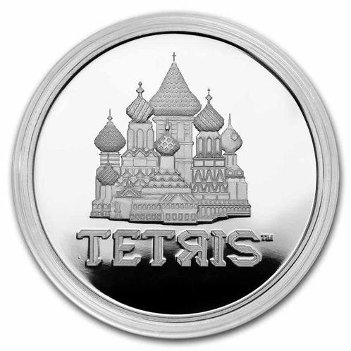 Niue. 2 Dollars 2021 1 oz Tetris St. Basils Cathedral, Postzegels en Munten, Munten | Europa | Niet-Euromunten