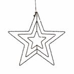 Ledmaxx LED kerstster raamafbeelding S1 warm wit voor 3x..., Ophalen of Verzenden, Nieuw