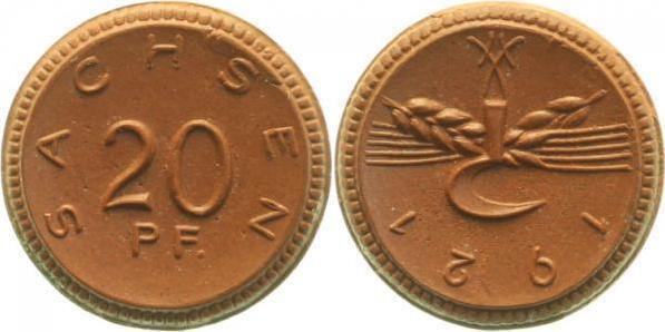 Duitsland 20 Pfennig Notgeld Sachsen 1921 Jn 53 Franzoesi..., Postzegels en Munten, Munten | Nederland, Verzenden
