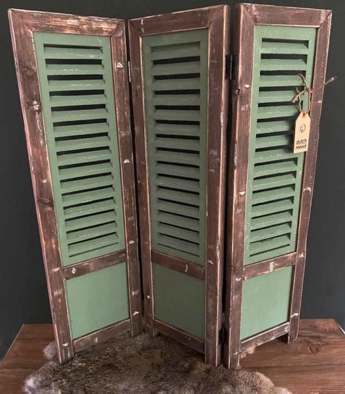 Raam Shutter – 3 Luik – 70cm – Bruin/groen, Huis en Inrichting, Woonaccessoires | Overige, Nieuw, Ophalen of Verzenden