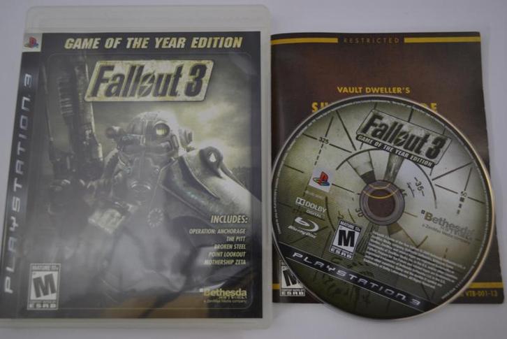 Fallout 3 - Game of the Year Edition (PS3 USA), Spelcomputers en Games, Games | Sony PlayStation 3, Zo goed als nieuw, Verzenden