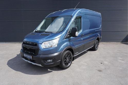 Ford Transit 350 | 2.0 TDCI | L2H2 | Trail MHEV | Camera | T, Auto's, Ford, Onderhoudsboekje, Lease, Zwart, Handgeschakeld, Overige carrosserieën