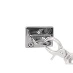Bolero - verchroomde muurhaak - voor U917 - RVS - Y733, Verzenden