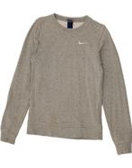 NIKE Womens Sweatshirt Jumper UK 6 XS Grey Cotton, Kleding | Dames, Verzenden, Nieuw