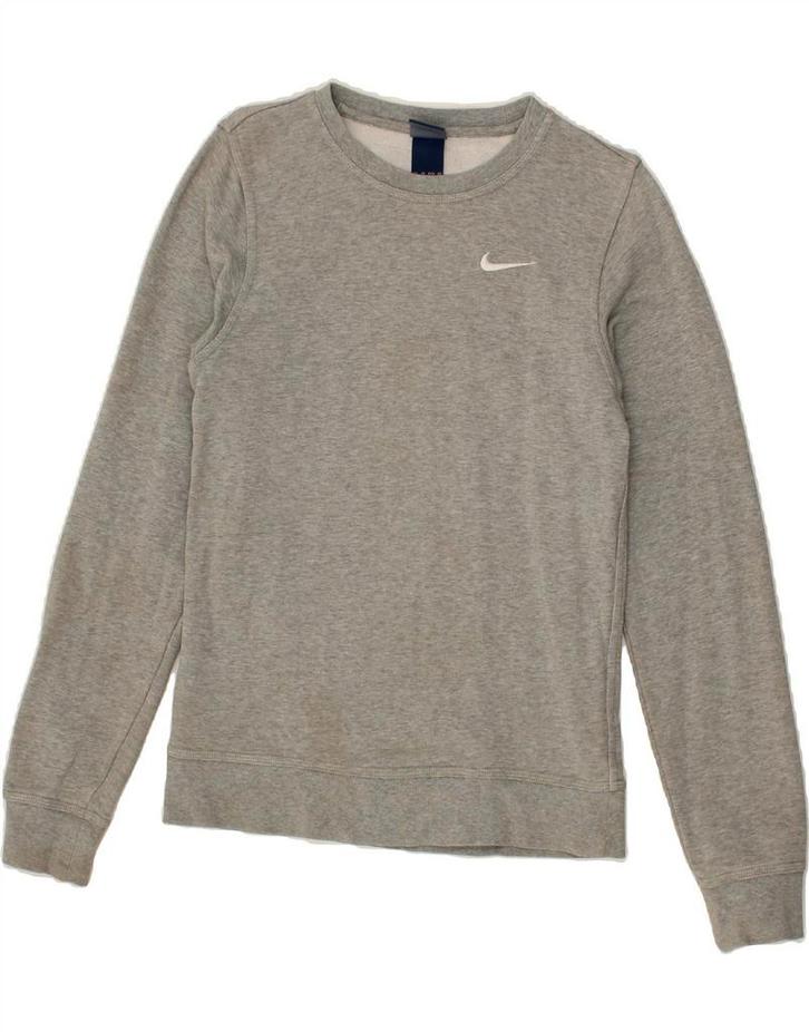 NIKE Womens Sweatshirt Jumper UK 6 XS Grey Cotton, Kleding | Dames, T-shirts, Verzenden