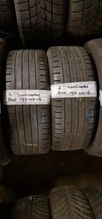 2x 195-45-16 Continental Zomer 4.5mm €30 Per Band 195 45 16, Auto-onderdelen, Banden en Velgen, Ophalen, Gebruikt, 16 inch, Band(en)