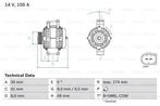 Dynamo / Alternator BMW 1 (116 i,118 i,120 i), Auto-onderdelen, Ophalen of Verzenden, Nieuw
