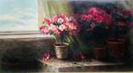 Hugo Charlemont (1850-1939) - Flowerpots by the window, Antiek en Kunst