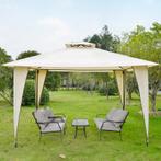TRUUSK Tuinpaviljoen Partytent Met Dubbel Dak 3.45x3.45x2.68, Tuin en Terras, Partytenten, Verzenden, Nieuw