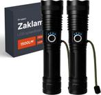 Tweedekans | Zaklamp LED oplaadbaar - 2 stuks - incl, Ophalen of Verzenden, Zo goed als nieuw