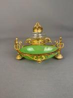 Inktpot - Messing, vetro uranio, Nieuw