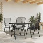 vidaXL 5-delige Tuinset metaalgaas antracietkleurig, Tuin en Terras, Verzenden, Nieuw, Tuinset, Overige materialen