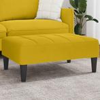 vidaXL Voetenbank 77x55x31 cm fluweel geel, Huis en Inrichting, Banken | Voetenbanken en Poefen, Verzenden, Nieuw
