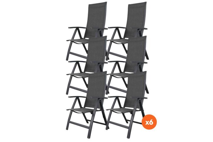 VDG set van 6 - Corsica verstelbare tuinstoel, Tuin en Terras, Tuinsets en Loungesets, Nieuw, Overige materialen, Verzenden