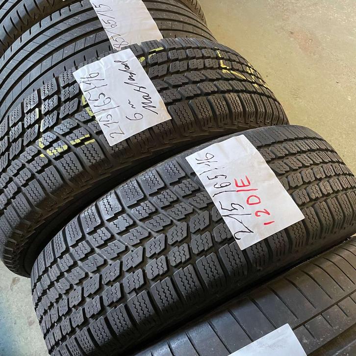 2 x Master Steel 215-65-16 Winterbanden 6mm, Auto-onderdelen, Banden en Velgen, 16 inch, Winterbanden, 215 mm, Personenwagen, Gebruikt