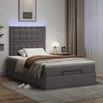 vidaXL Ottoman bed met matras en LEDs 120x200cm kunstleer, Overige materialen, Verzenden, Nieuw, Twijfelaar