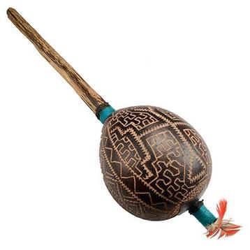 Shipibo Maraca - Sjamaanrammelaar beschikbaar voor biedingen