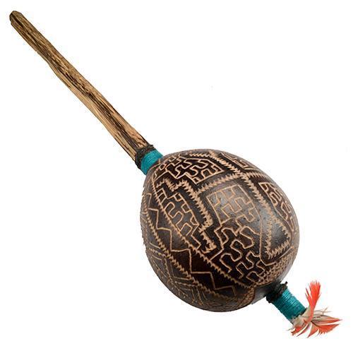 Shipibo Maraca - Sjamaanrammelaar, Muziek en Instrumenten, Overige Muziek en Instrumenten, Nieuw, Verzenden