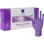 Abena  Handschoenen Nitril Poedervrij Paars 100 stuks  S, Verzenden, Nieuw
