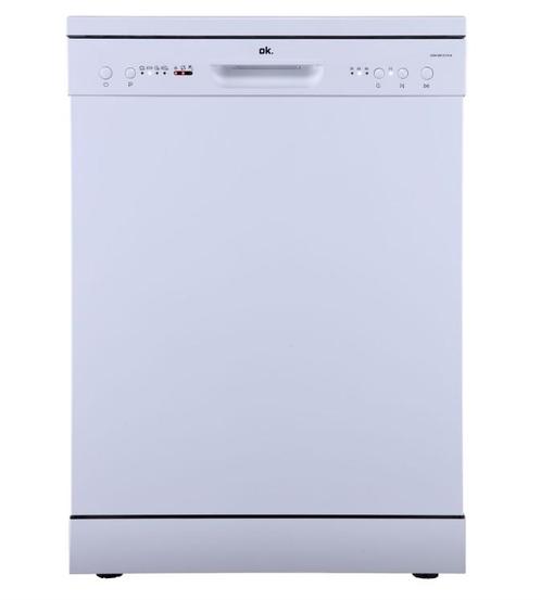 Ok. Odw6061efsw Vrijstaande Vaatwasser  60cm, Witgoed en Apparatuur, Vaatwasmachines, 85 tot 90 cm, Ophalen of Verzenden