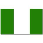 Gevelvlag/vlaggenmast vlag Nigeria 90 x 150 cm - Nigeria v.., Ophalen of Verzenden, Nieuw