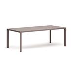 *WOONWINKEL* Kave Home Culip Aluminium Tuintafel Taupe 220 C, Tuin en Terras, Tuinsets en Loungesets, Verzenden, Nieuw