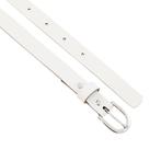 Landley Smalle Dames Riem - Leer - Tailleriem - Wit - 85, Kleding | Dames, Riemen en Ceinturen, Verzenden, Wit, Nieuw, 3 tot 5 cm