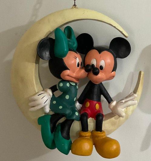 Disney - Beeldje - Disney: Micky en Minni Mouse op de maan, Verzamelen, Disney