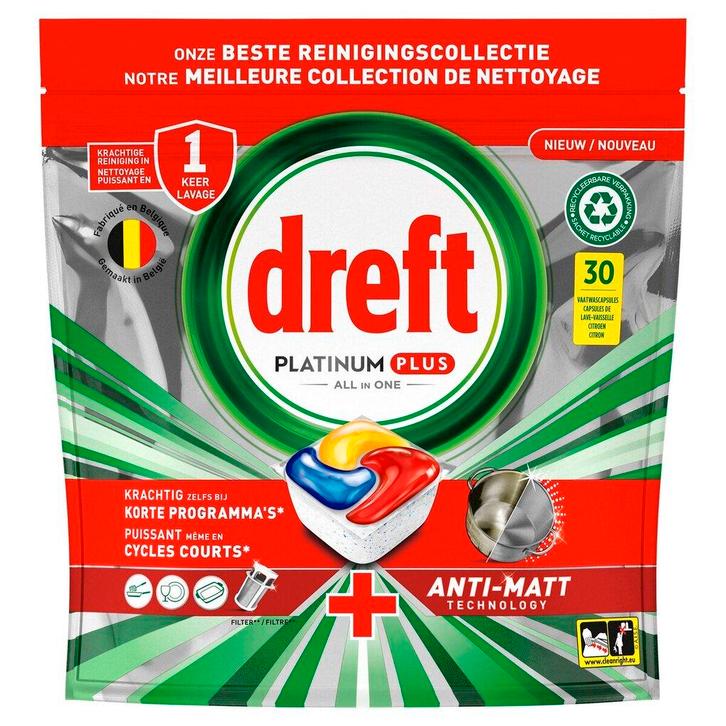 Dreft All-In-One Platinum Plus Vaatwastabletten, Huis en Inrichting, Schoonmaakartikelen, Verzenden