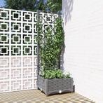vidaXL Plantenbak met latwerk 40x40x121,5 cm polypropeen, Verzenden, Nieuw, Kunststof, Minder dan 60 cm
