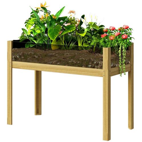 TRUUSK Verhoogd Bloembed Met Acrylplaten, Verhoogd Kruidenbe, Tuin en Terras, Bloembakken en Plantenbakken, Nieuw, Verzenden
