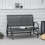 TRUUSK Polyrattan Schommelbank 2-zits Voor Terras & Tuin, Lo, Verzenden, Nieuw
