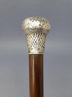 Wandelstok - .925 zilver - Gehamerde handvat 1900-1910