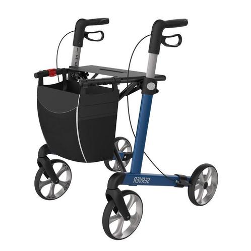 Rehasense Rollator Server L electric blue, Diversen, Verpleegmiddelen, Ophalen of Verzenden