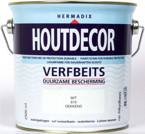 Houtdecor 619 wit 2500 ml, Doe-het-zelf en Verbouw, Verf, Beits en Lak, Nieuw, Verzenden