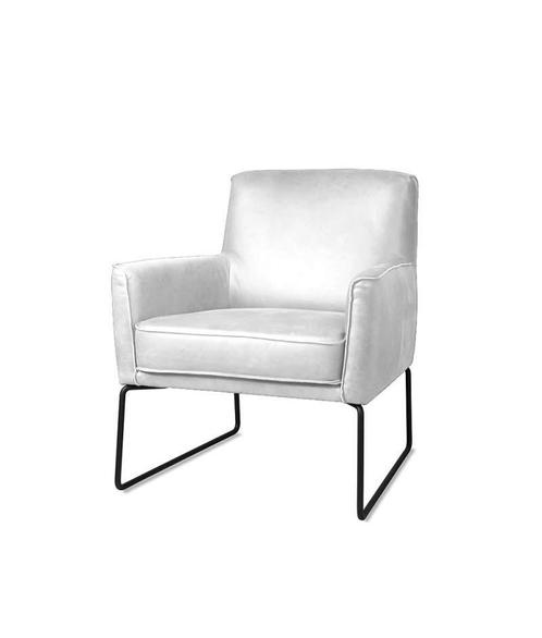 Fauteuil Bach - fauteuils - Wit, Huis en Inrichting, Stoelen, Wit, Nieuw, Leer