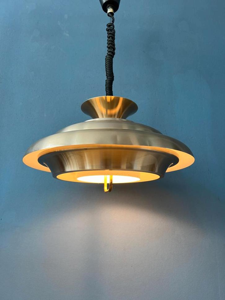 Vintage Mid Century Dijkstra UFO Hanging Lamp, Huis en Inrichting, Lampen | Hanglampen, Nieuw, Ophalen of Verzenden