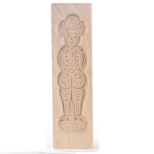 Speculaasplank Medium Pop Man (Piet) 20,5x5,5cm., Hobby en Vrije tijd, Taarten en Cupcakes maken, Nieuw, Verzenden