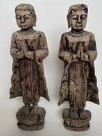 Een paar Birmaanse monniken - Hout - Myanmar - 20e eeuw
