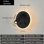 LED Wandlamp met USB en Verstelbare Leeslampen, Huis en Inrichting, Lampen | Wandlampen, Verzenden, Nieuw